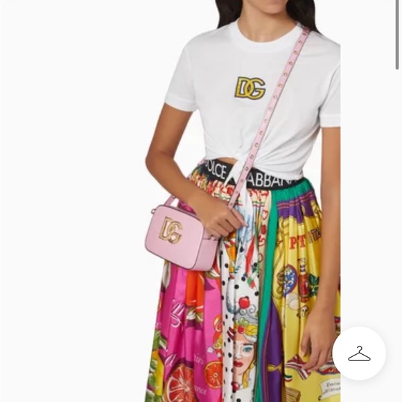 NEW WITH TAGS! 100% Authentic Dolce And Gabbana White Logo Leather Camera Bag - Picture 4 of 13